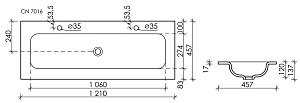 Раковина Ceramica Nova Element CN7016 купить в интернет-магазине Sanbest