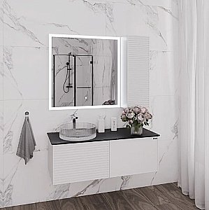 Шкаф Comforty Геленджик 00-00017848 белый для ванной в интернет-магазине сантехники Sanbest