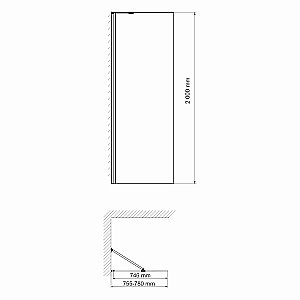 Душевое ограждение WasserKRAFT Aller 80 10H06-RP80 стекло прозрачное/профиль хром купить в интернет-магазине Sanbest