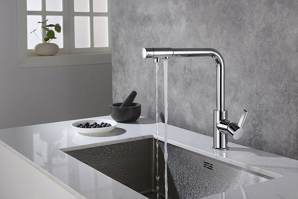 Смеситель для кухни Timo Hette 1026/00F хром купить в интернет-магазине сантехники Sanbest