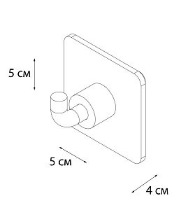 Крючок FIXSEN SQUARE FX-93105 купить в интернет-магазине сантехники Sanbest