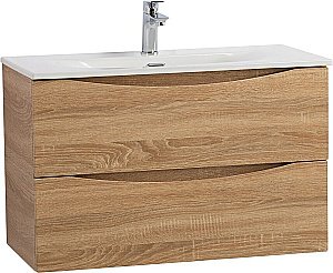 Тумба с раковиной BelBagno MARINO-CER-MINI-800-2C-SO-WO-P Rovere Bianco для ванной в интернет-магазине Sanbest