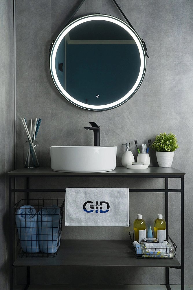 Раковина накладная Gid Esfera 40 N9425 51144 белая купить в интернет-магазине Sanbest