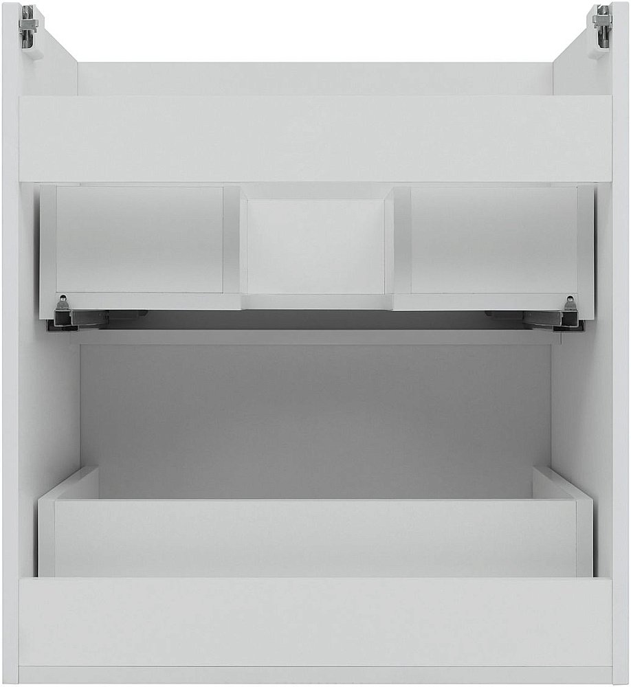 Тумба с раковиной Aquanet Арт 120 белая матовая для ванной в интернет-магазине Sanbest