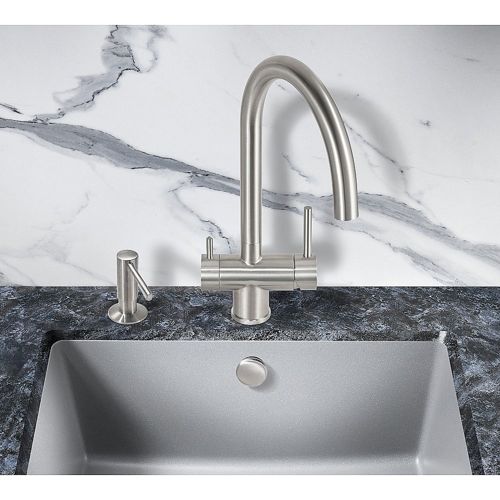 Смеситель для кухни Milacio Ultra MCU.554.SS нержавеющая сталь купить в интернет-магазине сантехники Sanbest