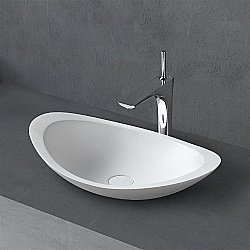 Раковина накладная ABBER Stein AS2606 белая матовая купить в интернет-магазине Sanbest