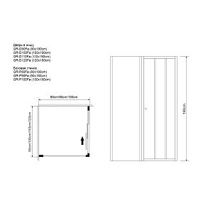 Душевой уголок Grossman FALCON 120x80 прозрачный/хром купить в интернет-магазине Sanbest