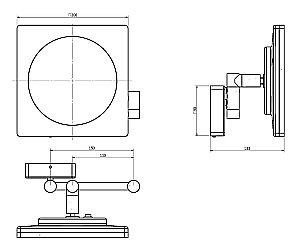 Зеркало косметическое Langberger Ledro 73485 купить в интернет-магазине сантехники Sanbest