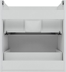 Тумба с раковиной Aquanet Арт 120 белая матовая для ванной в интернет-магазине Sanbest