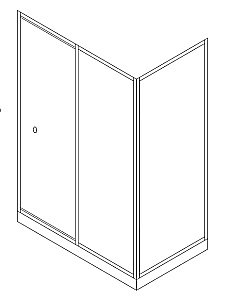 Душевой уголок Jacob Delafon SERENITY E14C120-GA+E14F90-GA 120х90 стекло прозрачное/профиль хром купить в интернет-магазине Sanbest