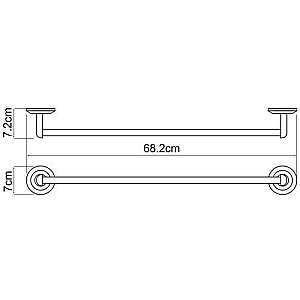 Полотенцедержатель WasserKRAFT Rhein К-6230 купить в интернет-магазине сантехники Sanbest