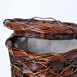 Корзина для белья WasserKRAFT Bever 240 WB-240-M темно-коричневый купить в интернет-магазине сантехники Sanbest