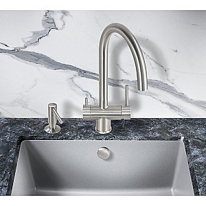 Смеситель для кухни Milacio Ultra MCU.554.SS нержавеющая сталь купить в интернет-магазине сантехники Sanbest