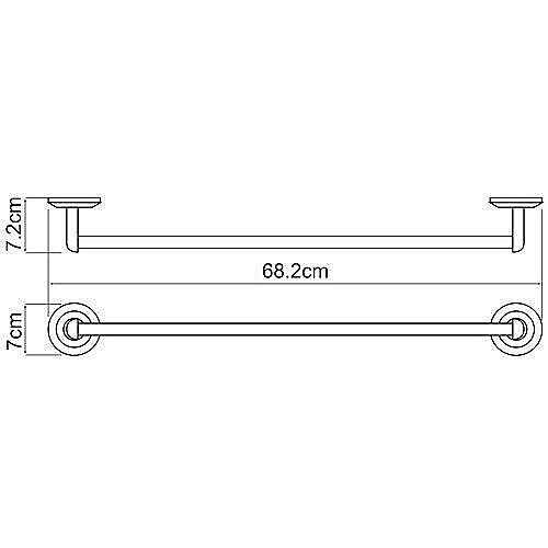 Полотенцедержатель WasserKRAFT Rhein К-6230 купить в интернет-магазине сантехники Sanbest
