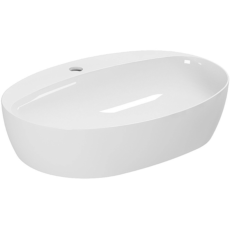 Раковина накладная Azzurra Elegance 60 ECI60M bi*1 белая купить в интернет-магазине Sanbest