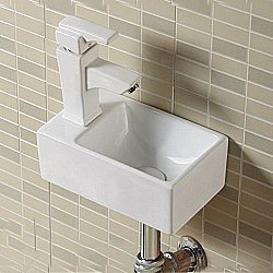 Раковина накладная Melana MLN-A311R 31 чаша справа белая купить в интернет-магазине сантехники Sanbest