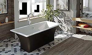 Ванна BAS Мадрид ва00008 170x80 черная купить в интернет-магазине Sanbest