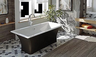 Ванна BAS Мадрид ва00008 170x80 черная купить в интернет-магазине Sanbest