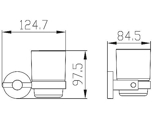 Стакан Kaiser KH-2005 хром купить в интернет-магазине сантехники Sanbest