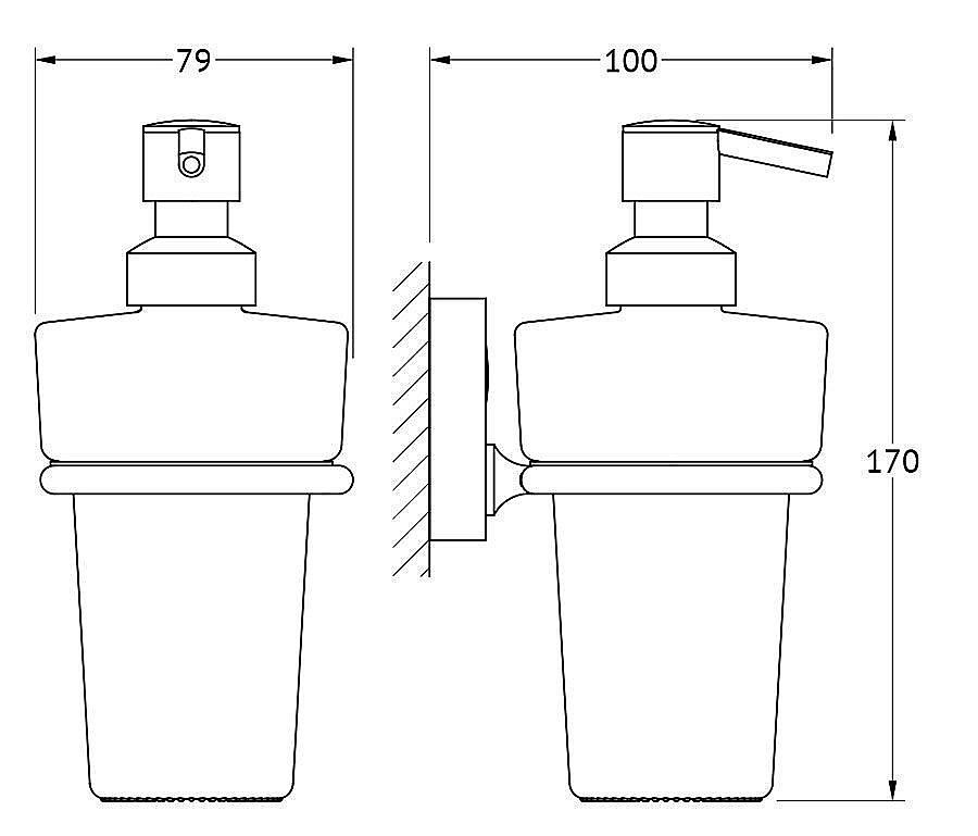 Дозатор жидкого мыла FBS Luxia LUX 009 купить в интернет-магазине сантехники Sanbest
