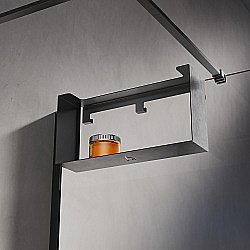 Полка Veconi Loft LF-GR-C9 брашированный графит купить в интернет-магазине сантехники Sanbest