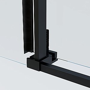 Душевая дверь Vincea Soft 2 140 VDS-3SO2140CLB стекло прозрачное/профиль черный купить в интернет-магазине Sanbest