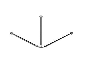 Карниз для ванны Bemeta 130х130 101120231 нержавеющая сталь купить в интернет-магазине сантехники Sanbest
