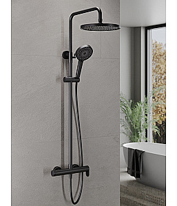 Душевая система Agger Sweet A2791244 черный матовый купить в интернет-магазине сантехники Sanbest