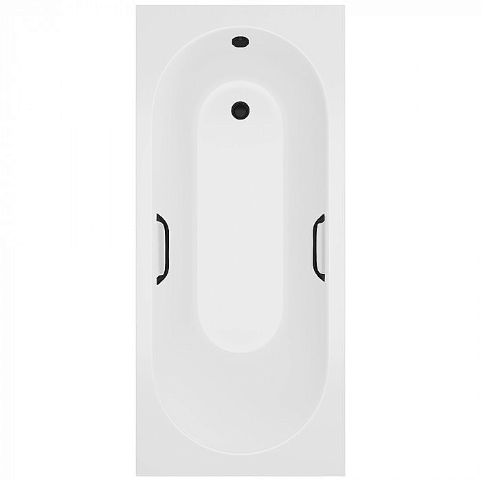 Ванна Delice Bravo DLR330039RB-M 190х90 белая матовая/ручки черные купить в интернет-магазине Sanbest