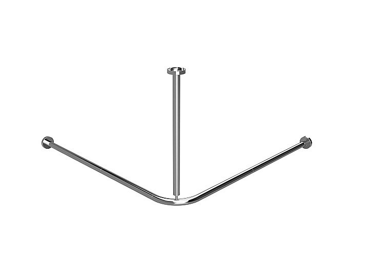Карниз для ванны Bemeta 130х130 101120231 нержавеющая сталь купить в интернет-магазине сантехники Sanbest