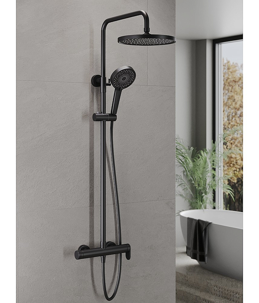 Душевая система Agger Sweet A2791244 черный матовый купить в интернет-магазине сантехники Sanbest