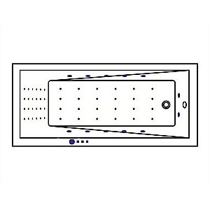 Ванна с гидромассажем WhiteCross WAVE NANO 170x75 белая/хром купить в интернет-магазине Sanbest