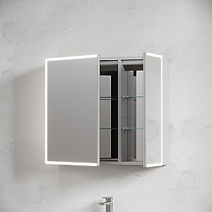 Зеркальный шкаф Sancos Evoke 100х70 SC80100 серый купить в интернет-магазине сантехники Sanbest