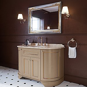 Тумба с раковиной Tiffany World York Nuovo YOR4130-PO+S53 bi комплект для ванной в интернет-магазине Sanbest