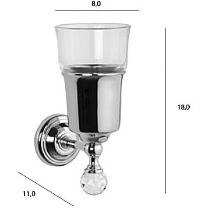 Стакан TIFFANY WORLD TWCR109oro-new sw золото/Swarovski купить в интернет-магазине сантехники Sanbest
