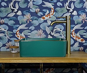 Раковина накладная Bronze de Luxe 40 1063 зеленая матовая купить в интернет-магазине Sanbest