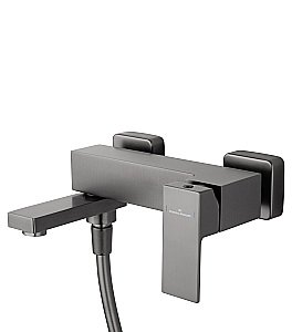 Смеситель для ванны с душем WONZON & WOGHAND CUBE, Темный графит (WW-88639016-BGM) купить в интернет-магазине сантехники Sanbest