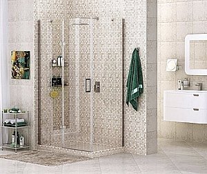 Душевой уголок WasserKRAFT Aller 10H06 120x80 профиль хром/декор хром купить в интернет-магазине Sanbest