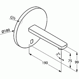 Смеситель для раковины Kludi Zenta 3850305 хром купить в интернет-магазине сантехники Sanbest