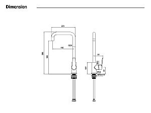 Смеситель для кухни Aquatek Лугано AQ1781CR хром купить в интернет-магазине сантехники Sanbest