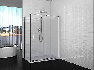 Душевой уголок CeruttiSpa Premiata 120x90 Premiata 120-8 стекло прозрачное/профиль хром купить в интернет-магазине Sanbest