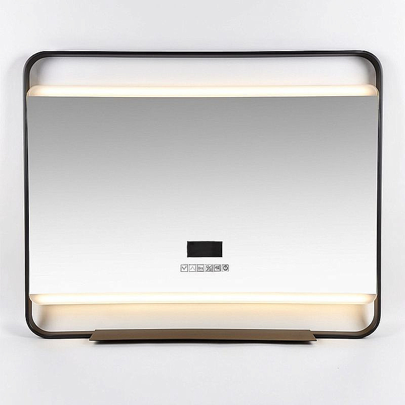 Зеркало Azario Дарья АZ-LED013625 черный матовый в ванную от интернет-магазине сантехники Sanbest
