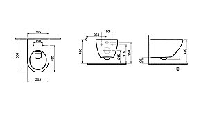 Унитаз с инсталляцией Cersanit Street Fusion Vortex 64578 с крышкой микролифт, безободковый купить в интернет-магазине Sanbest