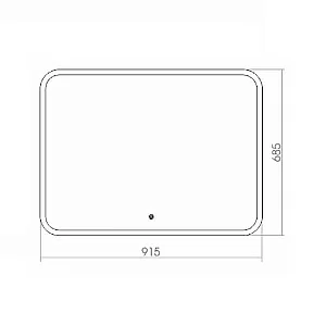 Зеркало Azario Стив 91х68 в ванную от интернет-магазине сантехники Sanbest