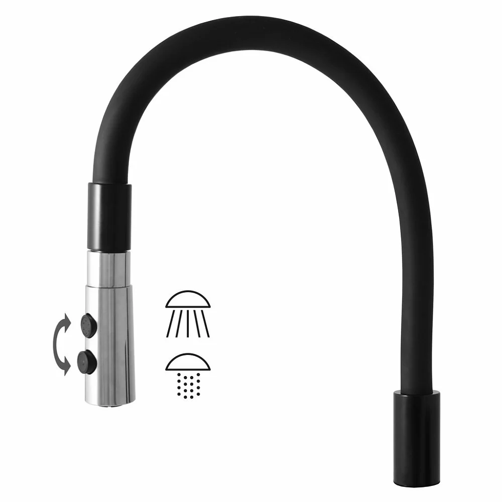 Излив Rav-Slezak SR0014/12CMATC черный/хром купить в интернет-магазине сантехники Sanbest
