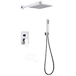 Душевая система ABBER Weiss Insel AF8018W белый-хром купить в интернет-магазине сантехники Sanbest