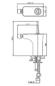 Смеситель для биде WONZON & WOGHAND SHARK, Хром (WW-48B5001-CR) купить в интернет-магазине сантехники Sanbest