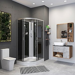 Душевая кабина Niagara Classic NG-3512-14BKT 120х80 купить в интернет-магазине Sanbest