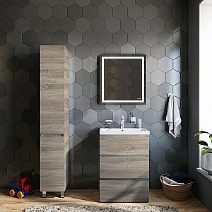 Тумба с раковиной AM.PM Gem S 60 светлый дуб для ванной в интернет-магазине Sanbest