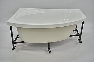 Ванна с гидромассажем Радомир Монти 150х105 СТАНДАРТ ХРОМ белая купить в интернет-магазине Sanbest